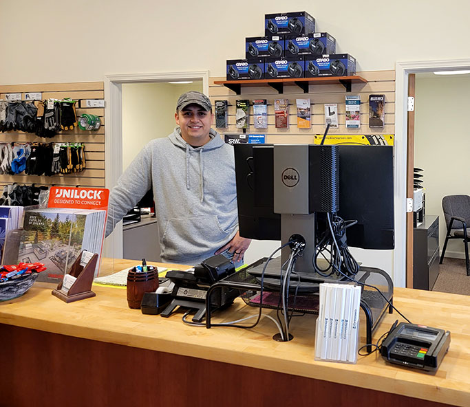 Aarons at the Hardscape Counter in Christensen's Hardscape Center