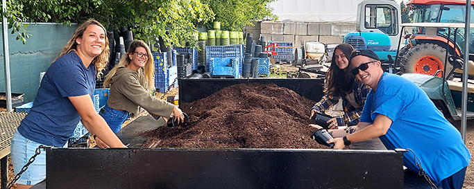 Perennial Team Potting at Christensen's