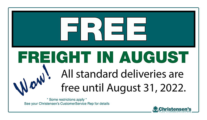 Free Freight Promo August 2022