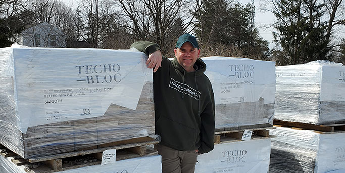 Jeff of Techo Bloc with Stock