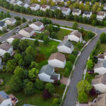 Overhead View of a Suburban Neighborhood